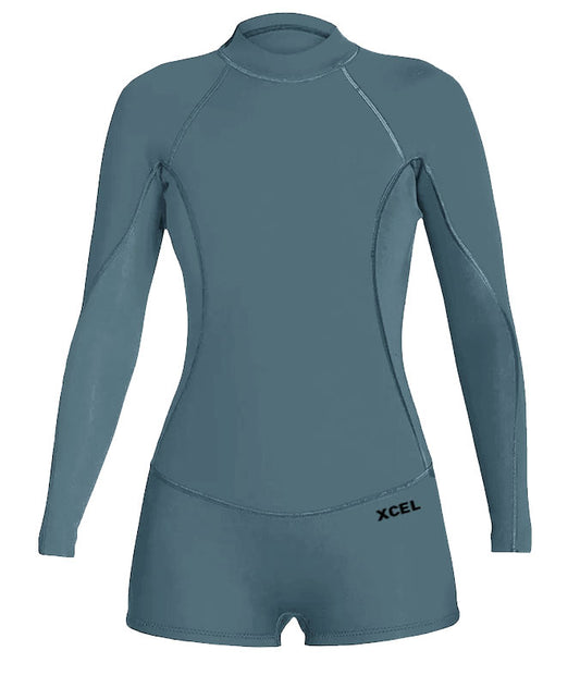 AXIS 2 MM - SHORT JOHN MANGA LONGA FEMININO  - VERDE