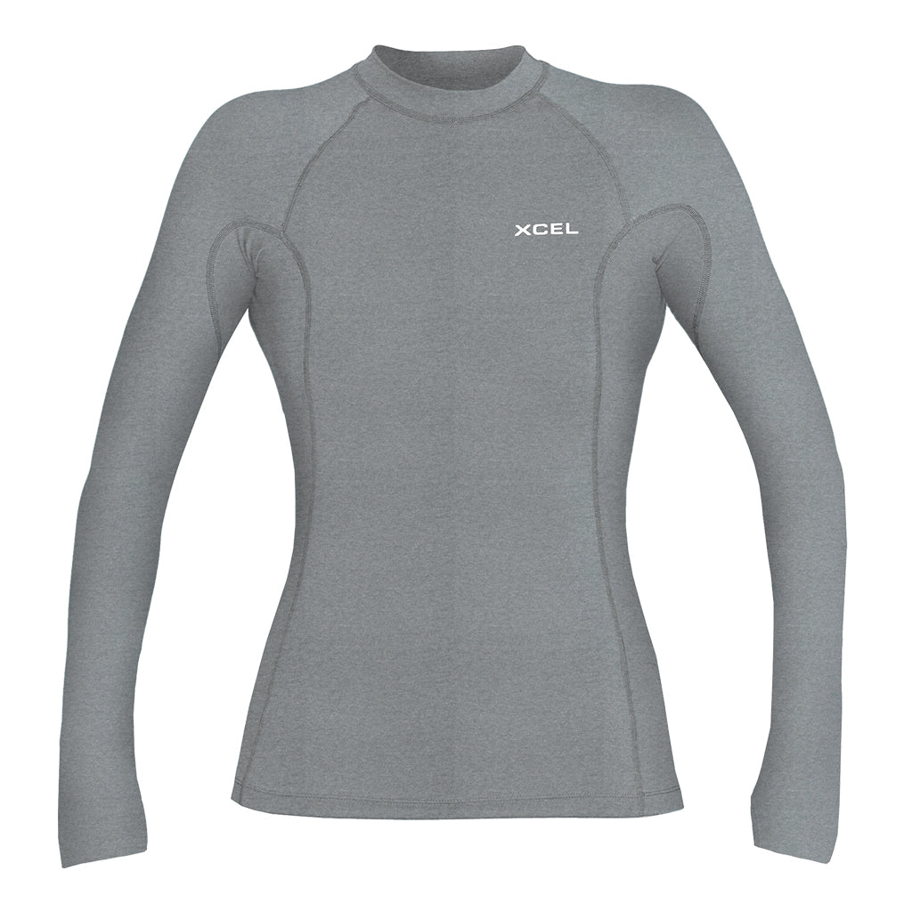 CAMISA UV50+ FEM CINZA CLARO